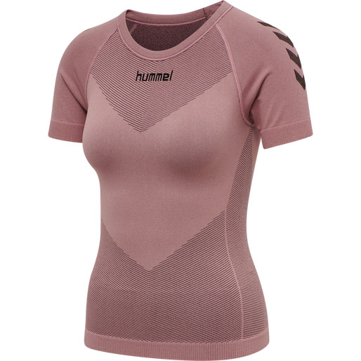 HUMMEL FIRST SEAMLESS JERSEY S/S W, DUSTY ROSE, packshot