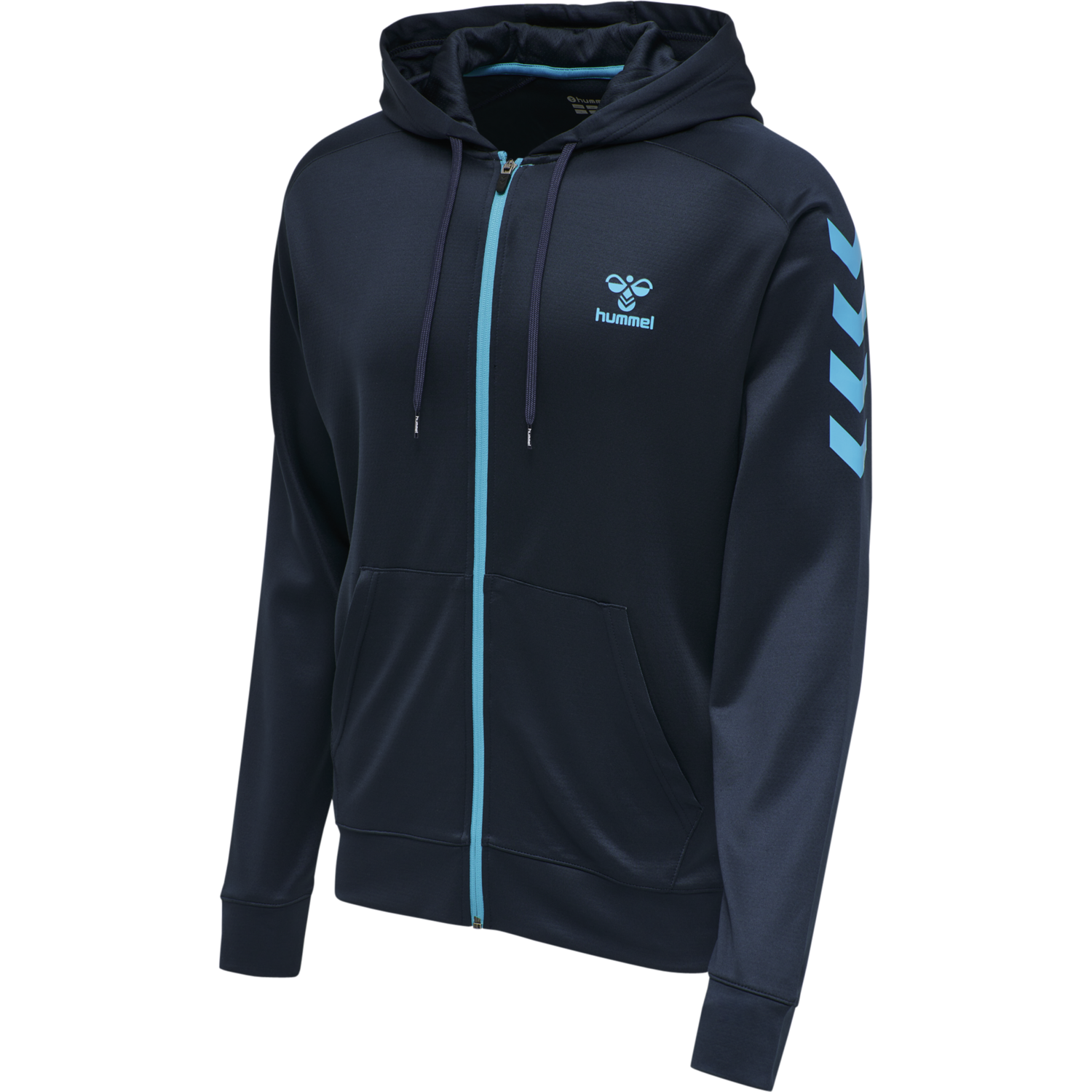 hmlACTION POLY ZIP HOODIE, 8553, packshot