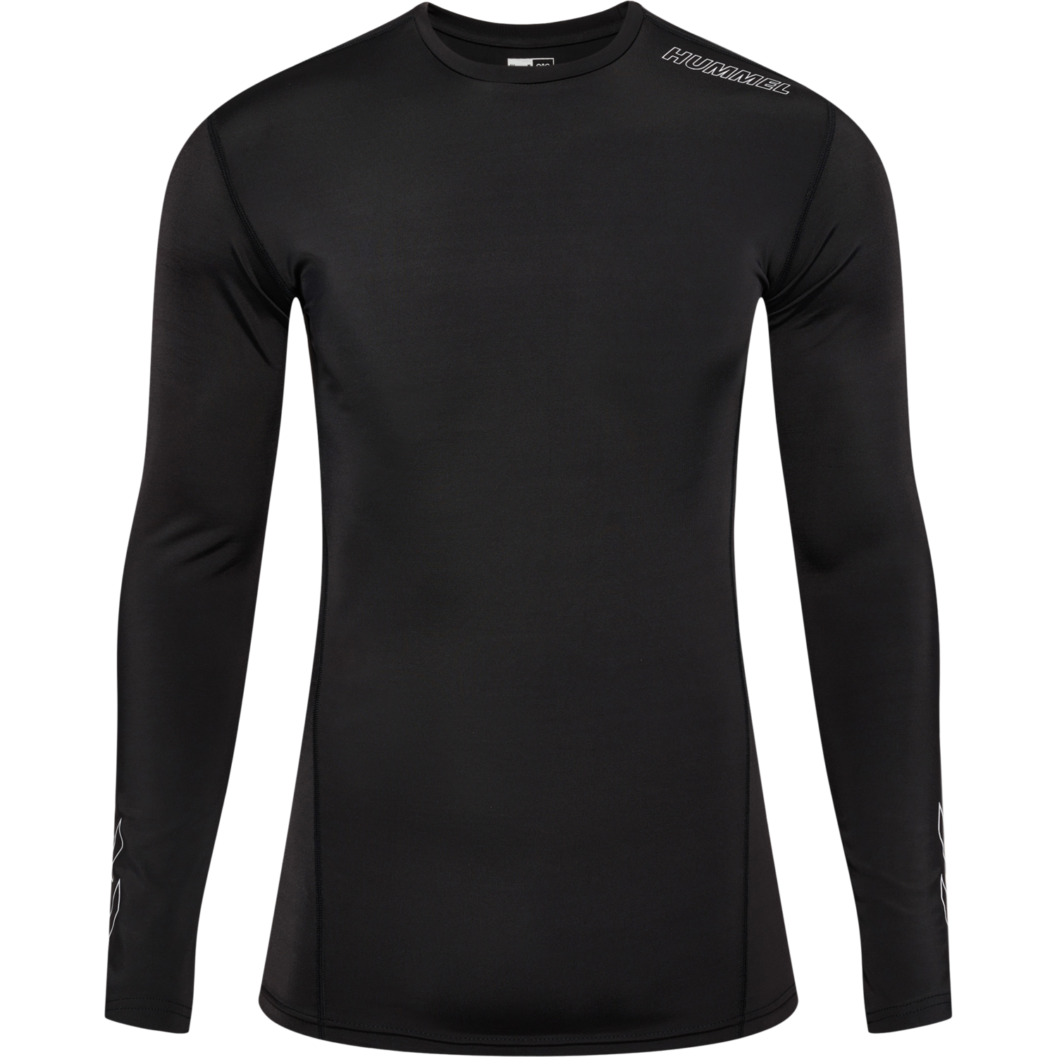 hmlTE TOPAZ BASELAYER T-SHIRT L/S, BLACK, packshot
