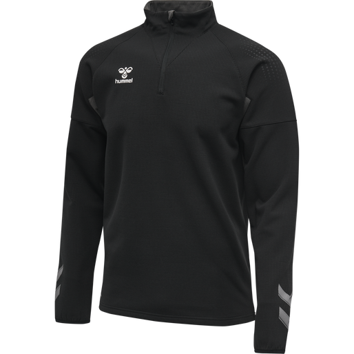 hmlLEAD PRO HALF ZIP, BLACK, packshot