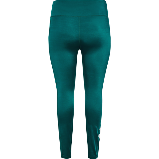 hmlTE CURVY HIGH WAIST TIGHTS PLUS, DEEP TEAL, packshot