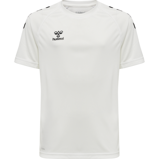 hmlCORE XK CORE POLY TEE S/S KIDS, WHITE, packshot