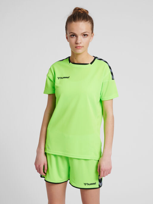 hmlAUTHENTIC POLY JERSEY WOMAN S/S, GREEN GECKO, model