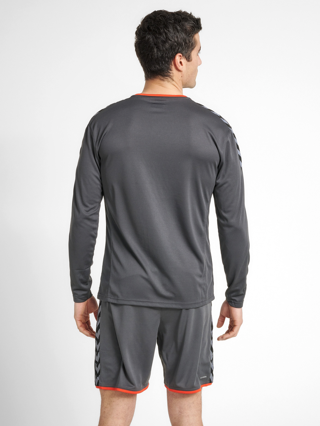 hmlAUTHENTIC POLY JERSEY L/S, ASPHALT, model