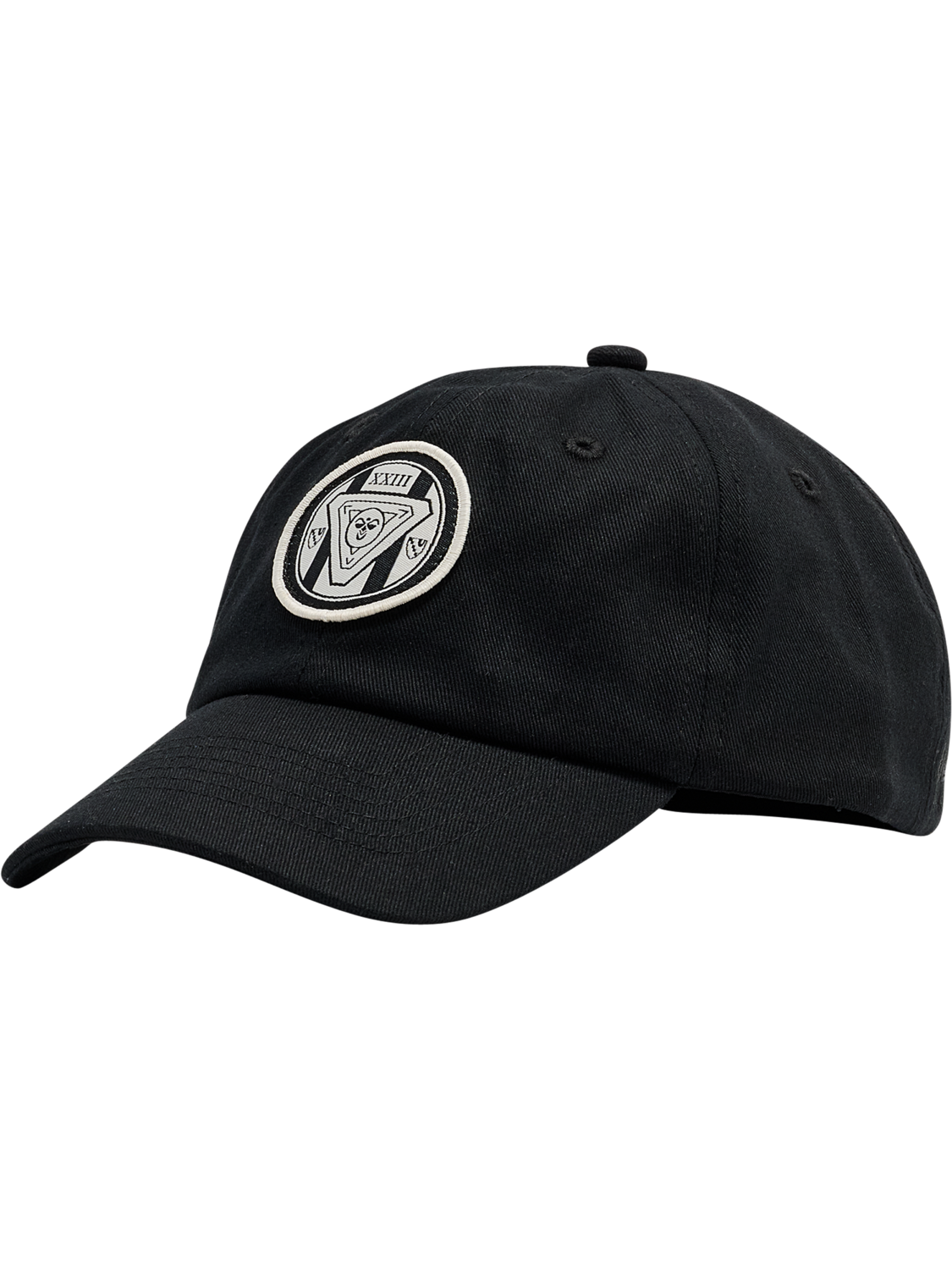 hmlJR BASEBALL BADGE CAP, BLACK, packshot