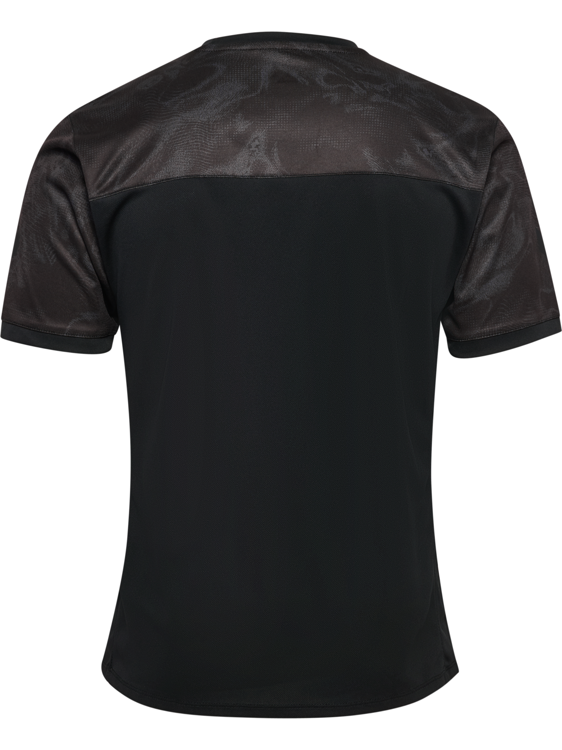 hmlBLAZE CLUB 26 GRAPHIC TEE, BLACK/ASPHALT, packshot