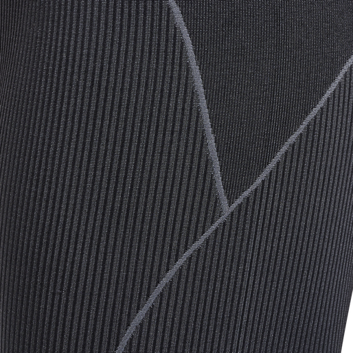 hmlTE CHRISTEL SEAMLESS MW TIGHTS, BLACK/ASPHALT MELANGE, packshot