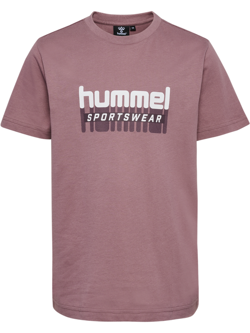 hmlTUKAS T-SHIRT S/S 2-PACK, TWILIGHT MAUVE/MARSHMALLOW, packshot