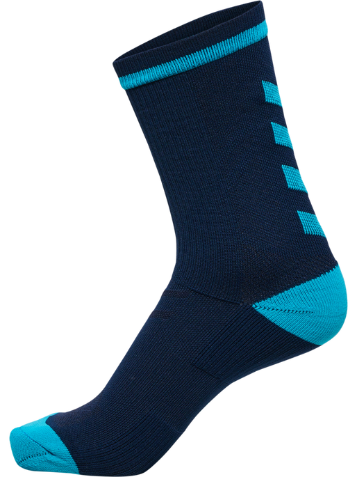 ELITE INDOOR SOCK LOW PA, BLACK IRIS/ATOMIC BLUE, packshot