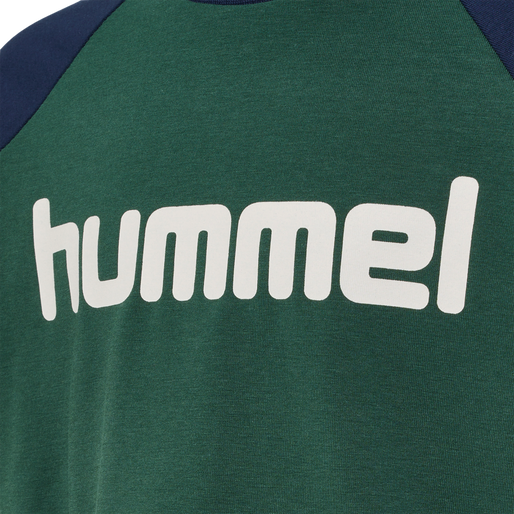 hmlBOYS T-SHIRT L/S, PINENEEDLE, packshot