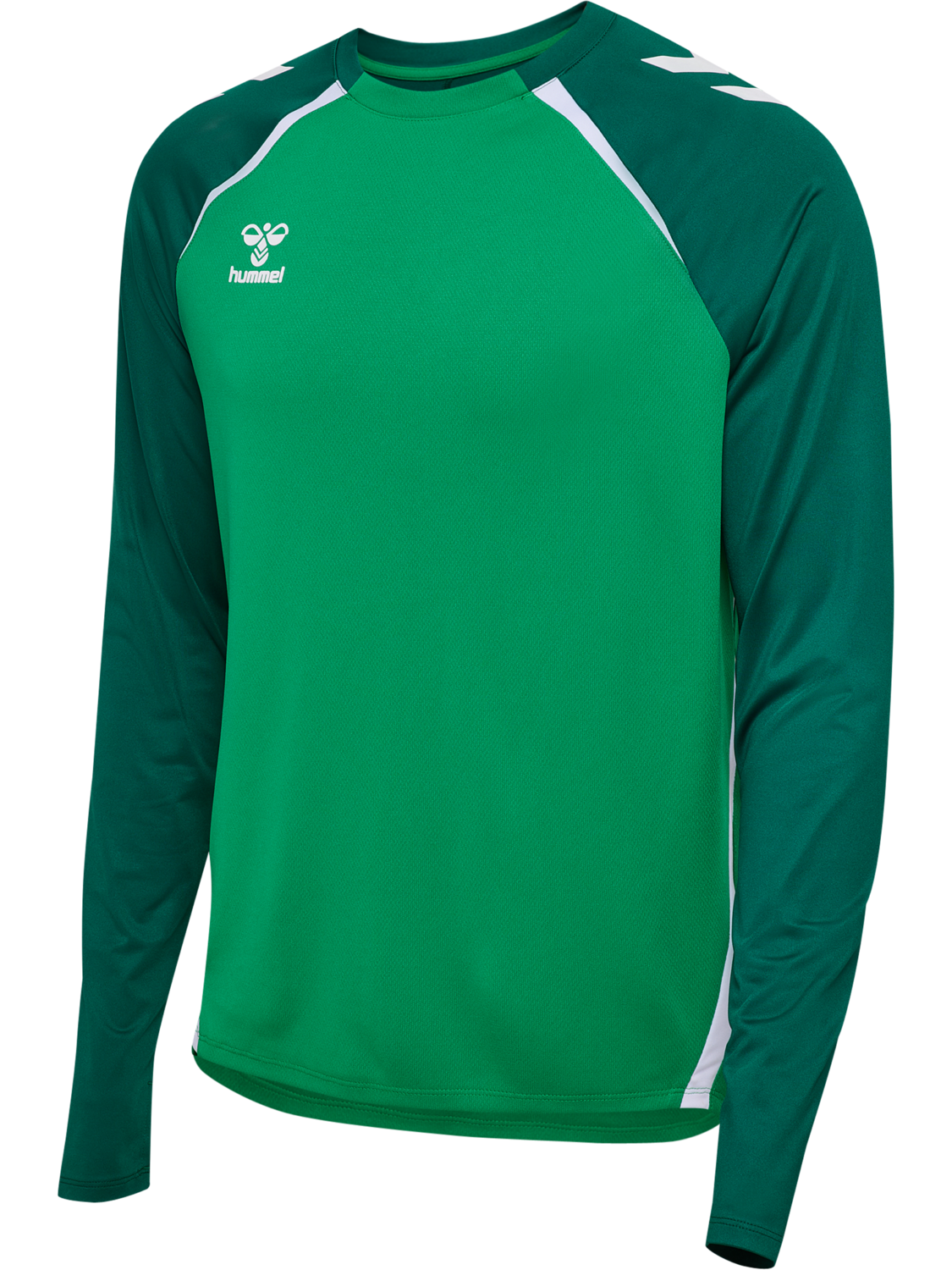 hmlLEAD 2.0 CREW SWEAT, JELLY BEAN/EVERGREEN, packshot