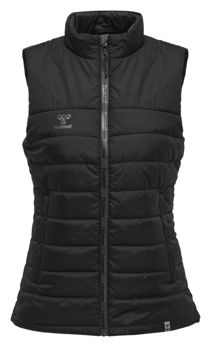 hmlNORTH WAISTCOAT WOMAN, BLACK/ASPHALT, packshot