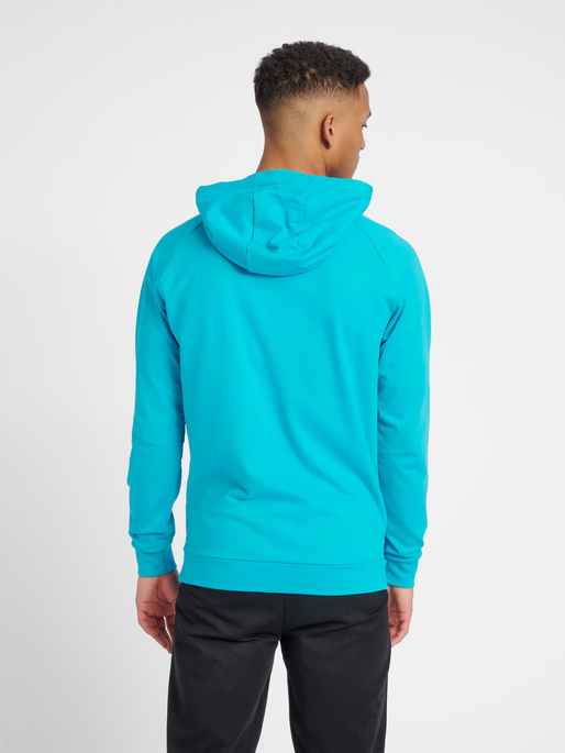 HUMMEL GO COTTON LOGO HOODIE, 7391, model