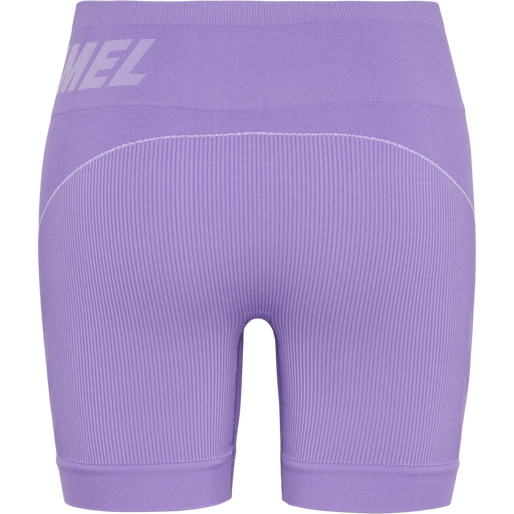 hmlTE CHRISTEL SEAMLESS SHORTS, PAISLEY PURPLE/LAVENDER MELANG, packshot