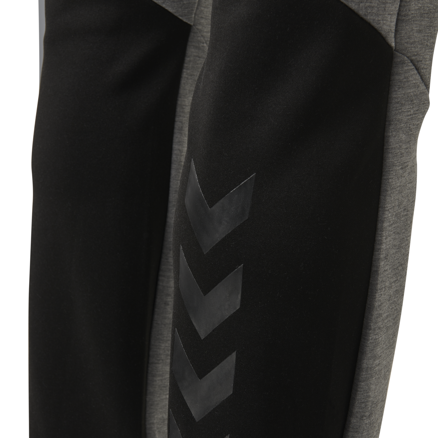 hmlTROPPER TAPERED PANTS, GREY MELANGE, packshot