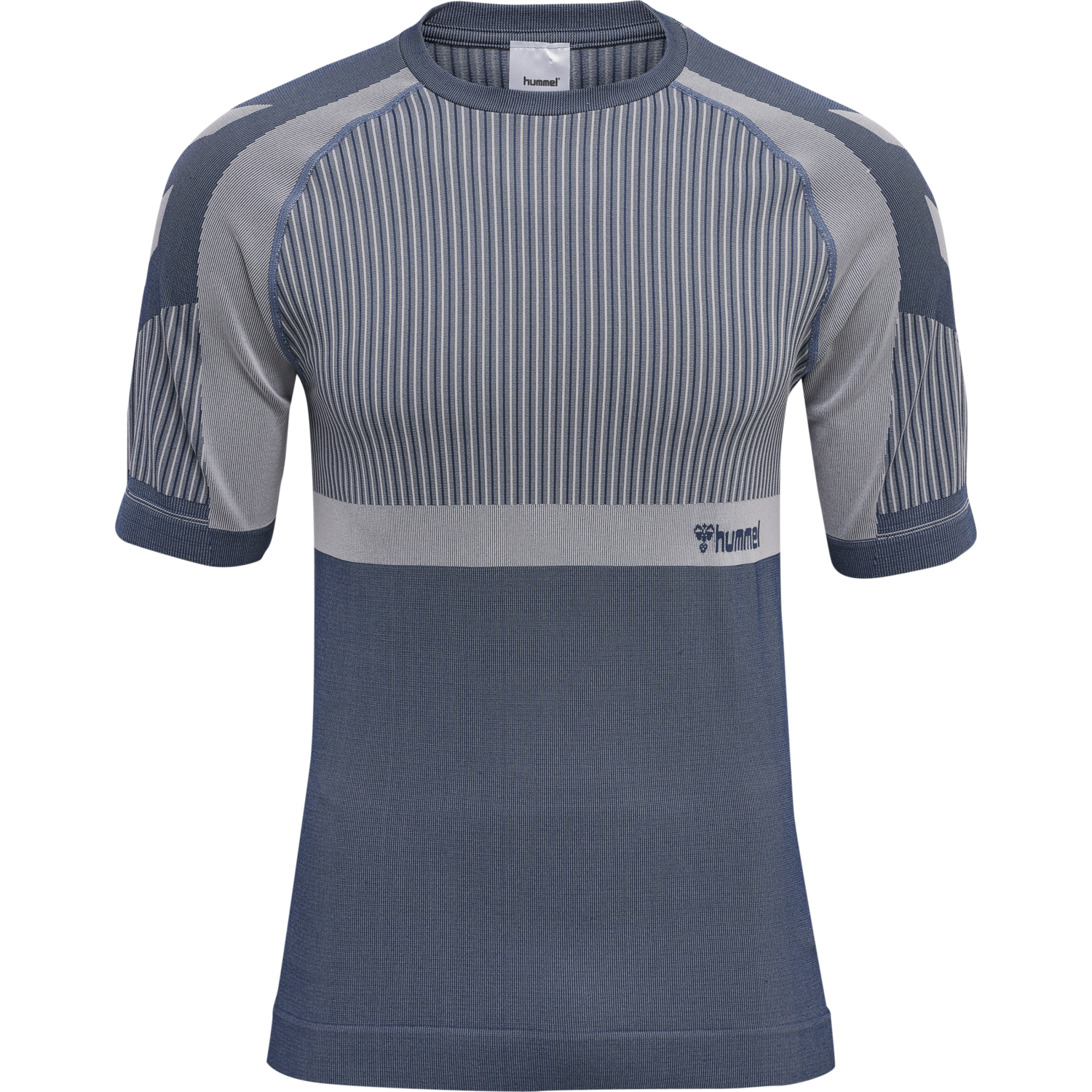 hmlMT UNIT SEAMLESS T-SHIRT, INSIGNIA BLUE/CHATEAU GRAY, packshot