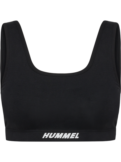 hmlELEMENTAL COTTON SPORTS TOP, BLACK hmlELEMENTAL COTTON SPORTS TOP, BLACK, packshot