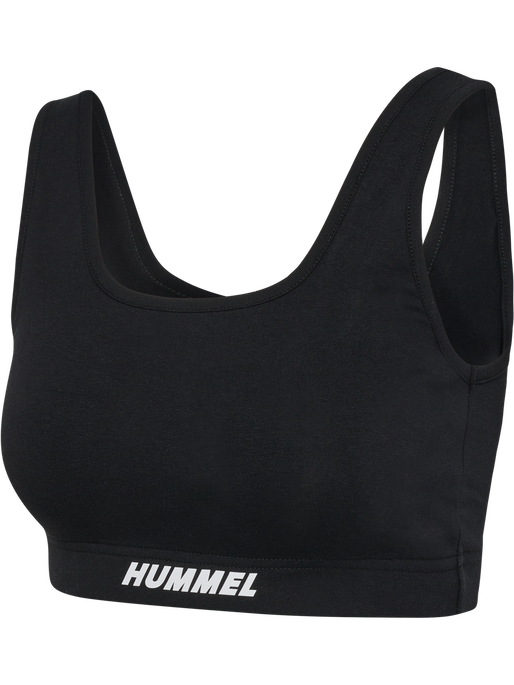 hmlELEMENTAL COTTON SPORTS TOP, BLACK hmlELEMENTAL COTTON SPORTS TOP, BLACK, packshot