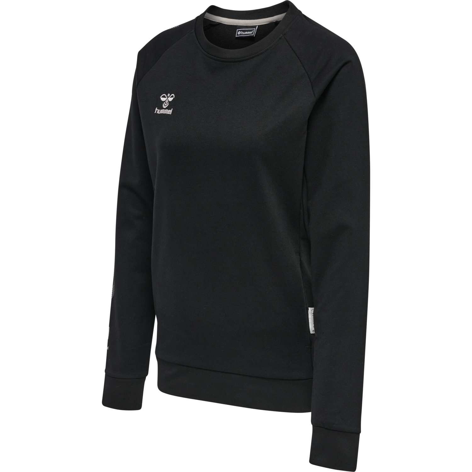 hmlMOVE GRID COTTON SWEATSHIRT WOMA, BLACK, packshot