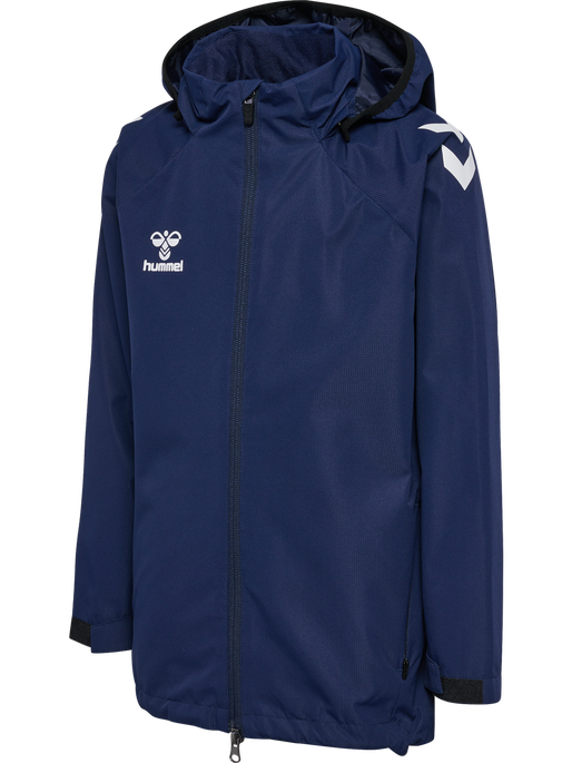 hmlLEAD 2.0 ALL-WEATHER JACKET KIDS, MARINE, packshot