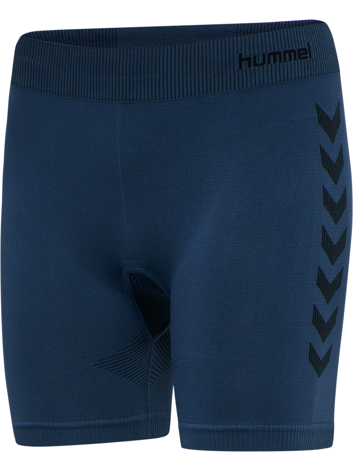 HUMMEL FIRST SEAMLESS TR SHT TIGH W, DARK DENIM, packshot