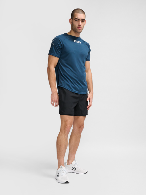 hmlMT FAST 2 IN 1 SHORTS, BLACK, model