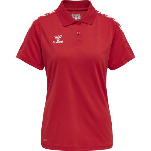 hmlCORE XK FUNCTIONAL POLO WOMAN, TRUE RED, packshot