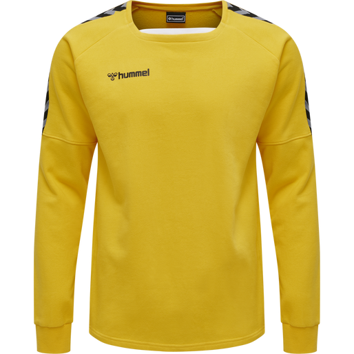 hmlAUTHENTIC TRAINING SWEAT, SPORTS YELLOW, packshot
