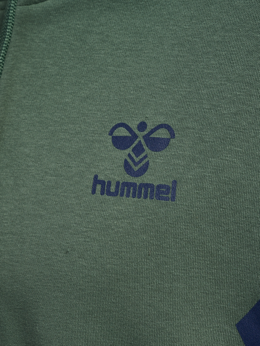 hmlSTALTIC COTTON HOODIE, DUCK GREEN, packshot