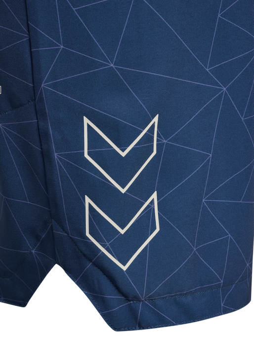 hmlCOURT AOP POCKET SHORTS, INSIGNIA BLUE hmlCOURT AOP POCKET SHORTS, INSIGNIA BLUE, packshot