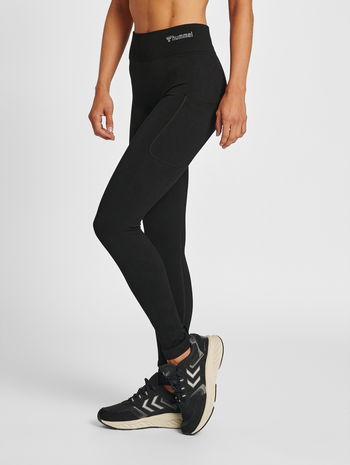 hmlMT IDA SEAMLESS MW POCKET TIGHTS, BLACK, model