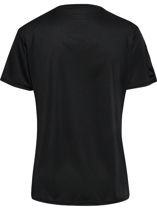 hmlAUTHENTIC PL JERSEY S/S WOMAN, BLACK, packshot