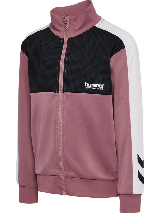 hmlJR COLORBLOCK TRACKSUIT, WISTFUL MAUVE hmlJR COLORBLOCK TRACKSUIT, WISTFUL MAUVE, packshot
