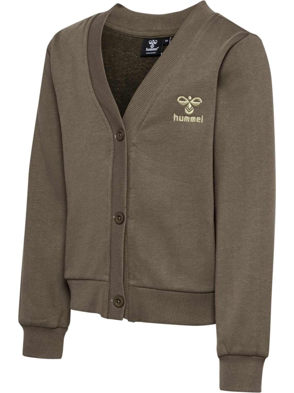 hmlTONE SWEAT CARDIGAN, MAJOR BROWN, packshot