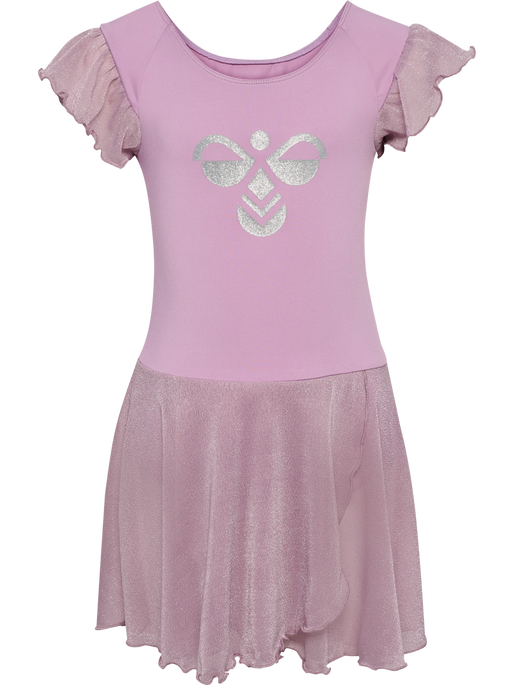 hmlJR MIX GLITTER DRESS, LAVENDER MIST hmlJR MIX GLITTER DRESS, LAVENDER MIST, packshot