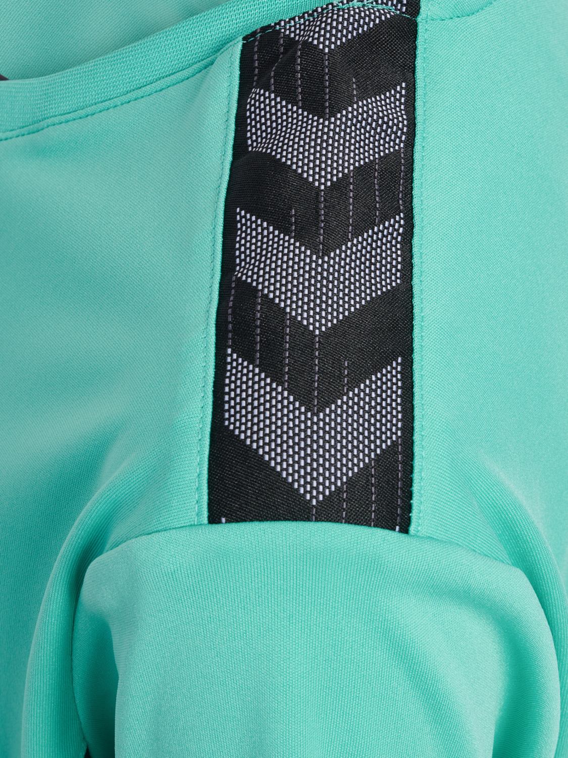 hmlAUTHENTIC PL JERSEY S/S KIDS, !TURQUOISE /ASPHALT, packshot