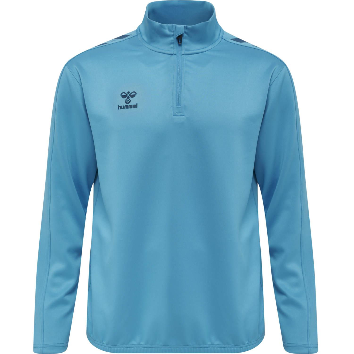 hmlCORE XK HALF ZIP POLY SWEAT, BLUE DANUBE, packshot