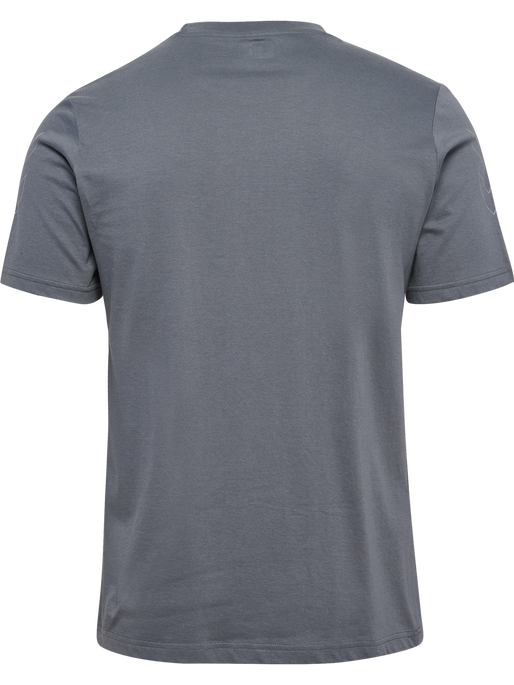 hmlELEMENTAL CHEVRON COTTON TEE, QUIET SHADE, packshot