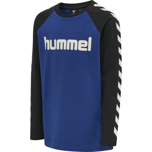 hmlBOYS T-SHIRT L/S, SODALITE BLUE, packshot