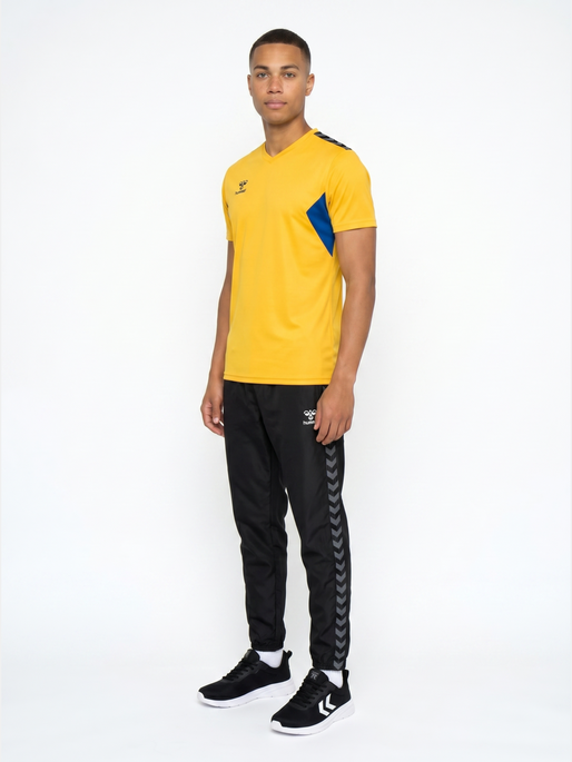 hmlAUTHENTIC PL JERSEY S/S, SPORTS YELLOW/TRUE BLUE, model