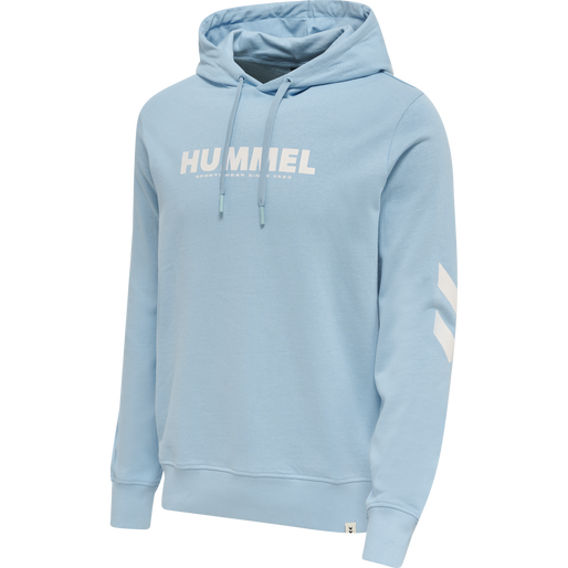 hmlLEGACY LOGO HOODIE, PLACID BLUE, packshot