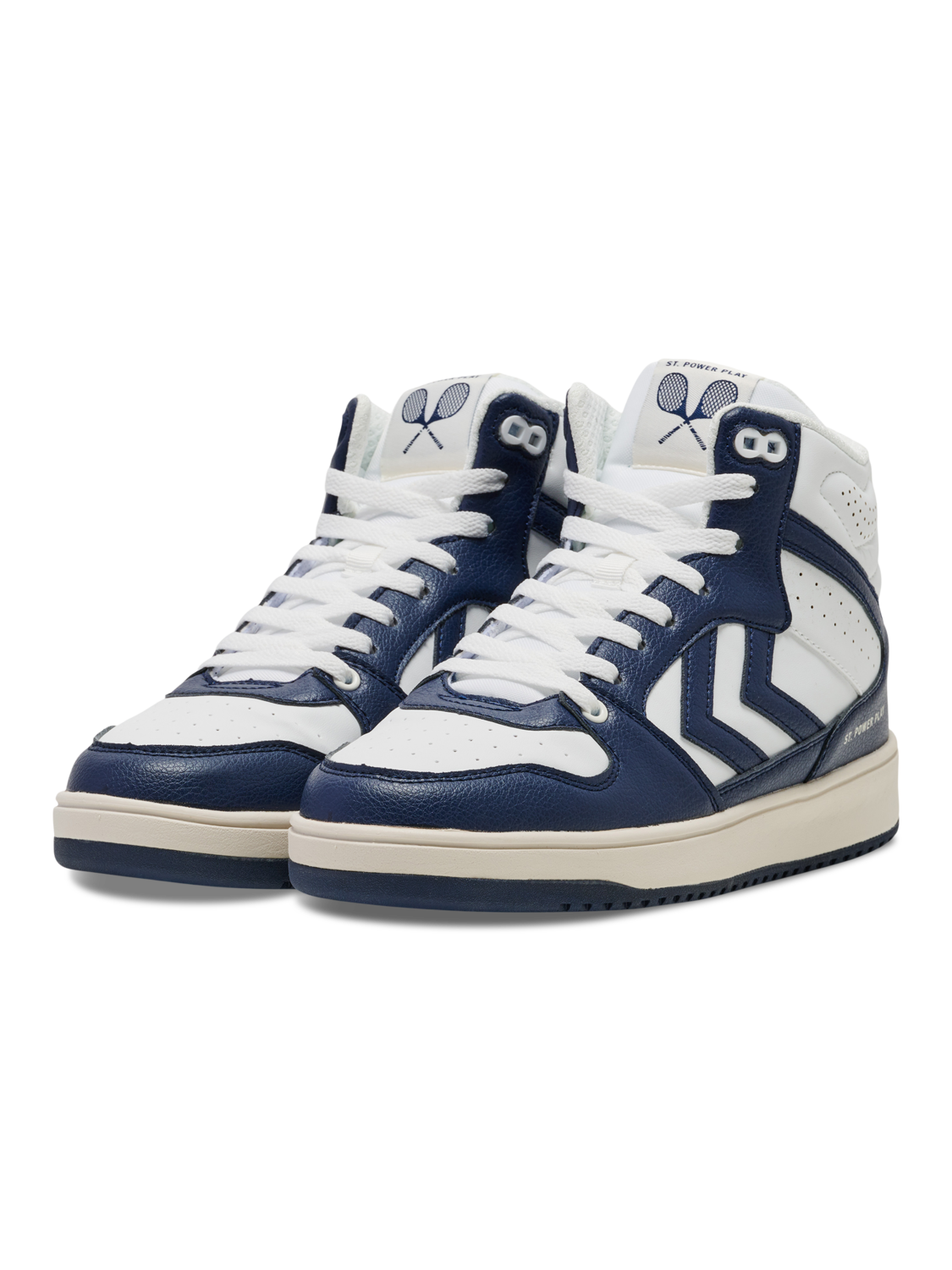ST. POWER PLAY MID RT, WHITE/NAVY, packshot