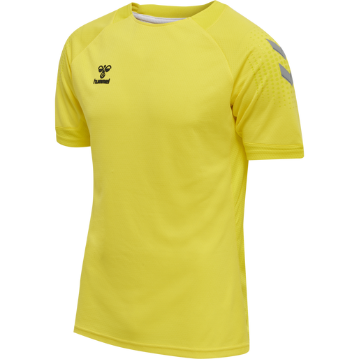 hmlLEAD S/S POLY JERSEY, BLAZING YELLOW hmlLEAD S/S POLY JERSEY, BLAZING YELLOW, packshot