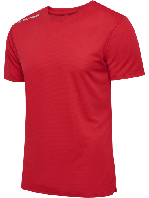 hmlRUN JERSEY S/S, TANGO RED, packshot