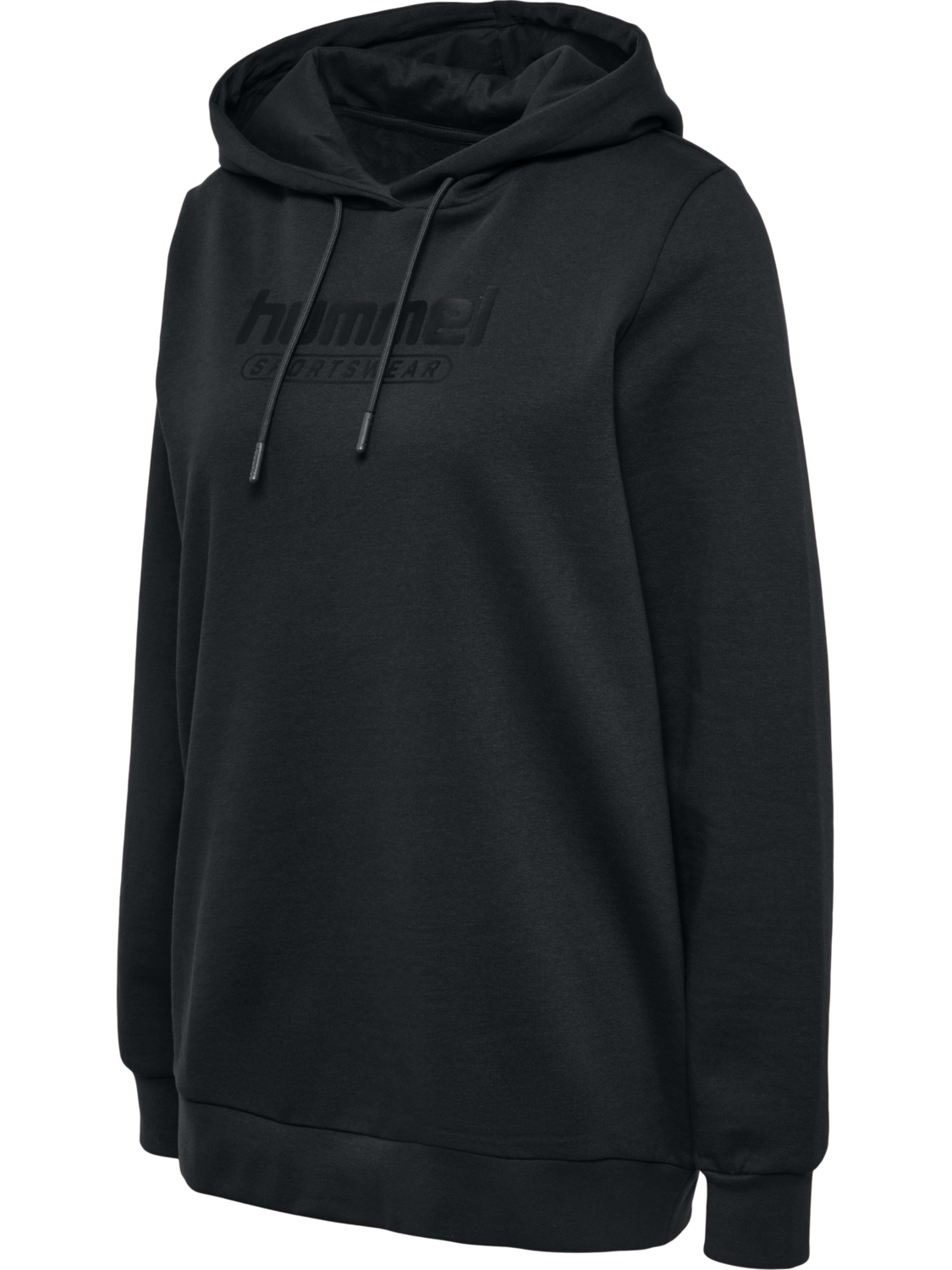 hmlBOOSTER WOMAN HOODIE, BLACK, packshot
