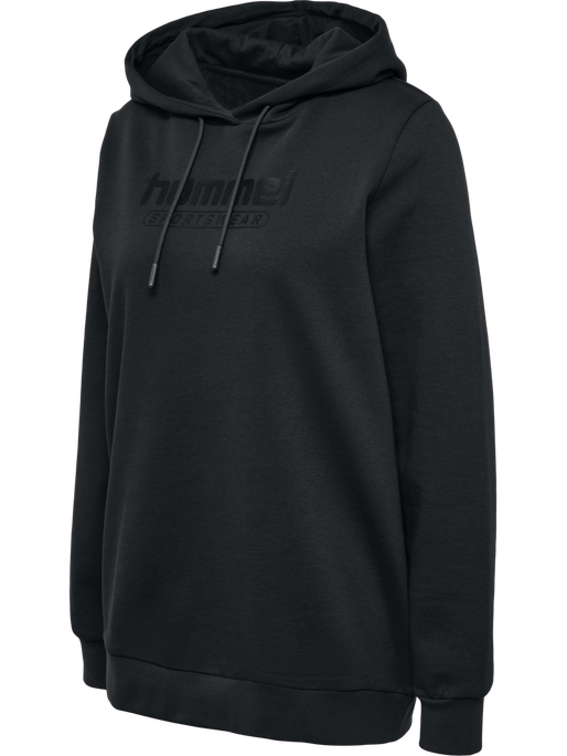 hmlBOOSTER WOMAN HOODIE, BLACK, packshot