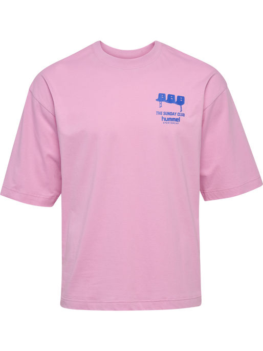hmlOVERSIZED T-SHIRT S/S SUNDAY, PASTEL LAVENDER hmlOVERSIZED T-SHIRT S/S SUNDAY, PASTEL LAVENDER, packshot