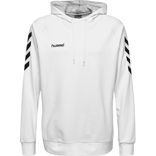 HUMMEL GO COTTON HOODIE, WHITE, packshot