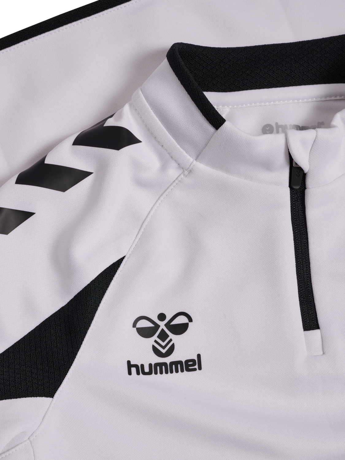 hmlCORE 2.0 HALF ZIP KIDS, WHITE/BLACK, packshot