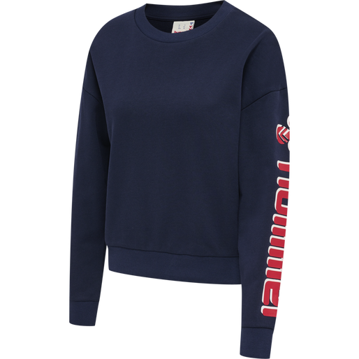 hmlIC KIM SWEATSHIRT, PEACOAT, packshot